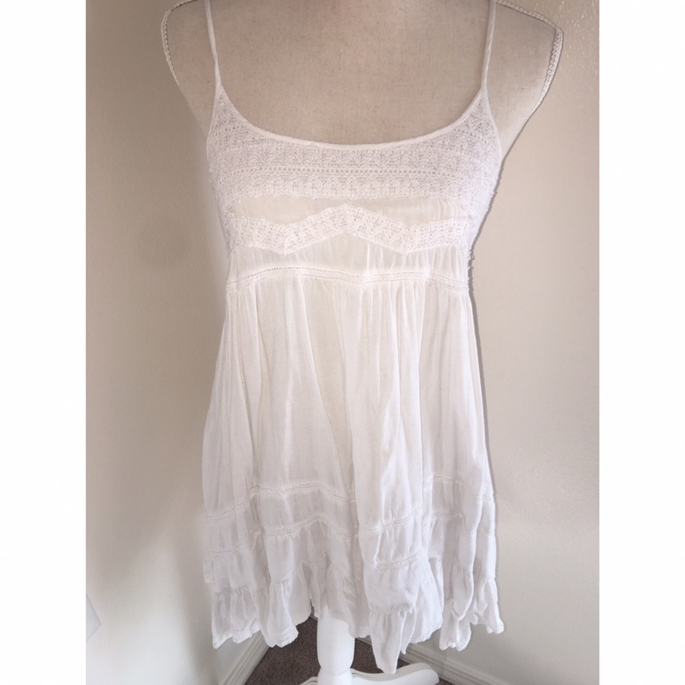 Short White Boho Dress